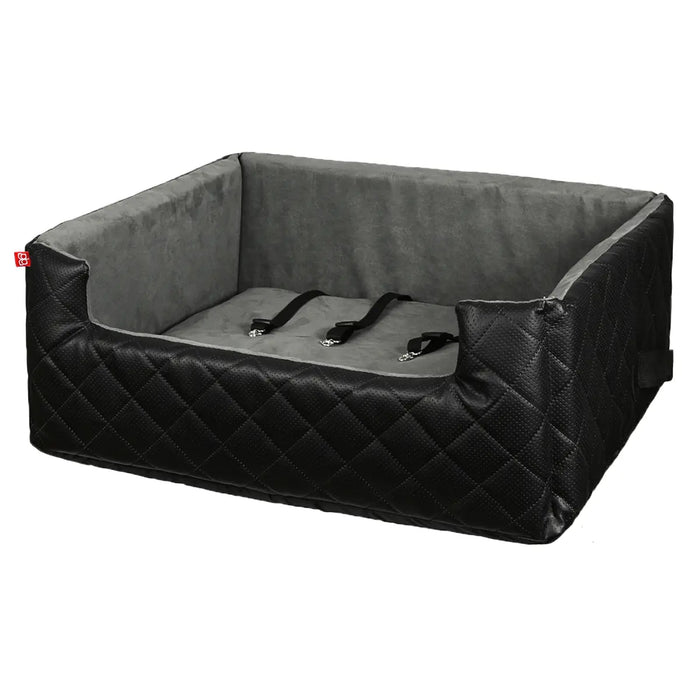 MIA LUX - Autostoel voor honden - Ecoleer & Suède