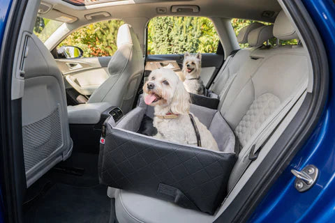 Outlet | Mia Lux Black - Autostoel voor honden - XL