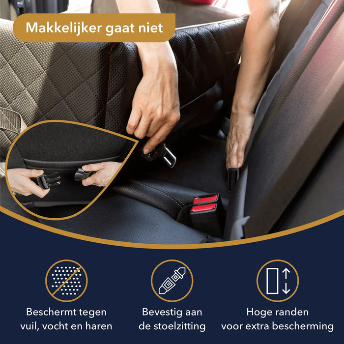 Outlet | Mia Lux Black - Autostoel voor honden - XL