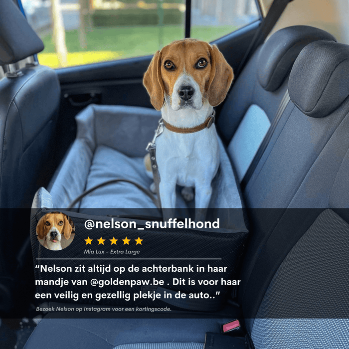 Mia Lux Black - Dog car seat