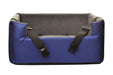 metallic blue autostoel voor honden