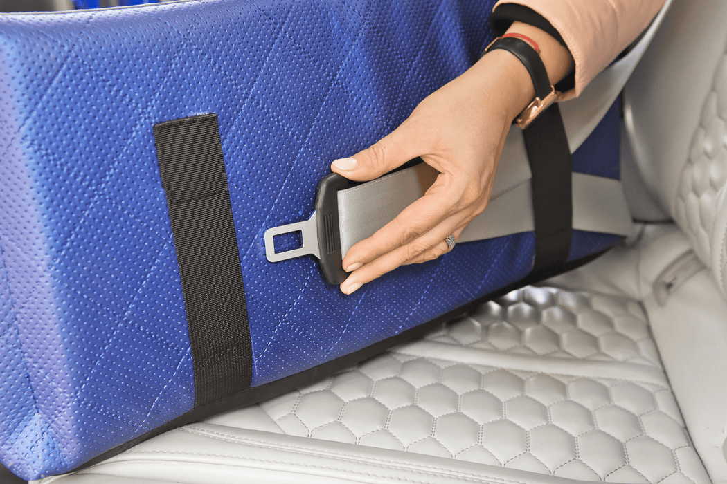 Metallic Blue - Autostoel voor honden