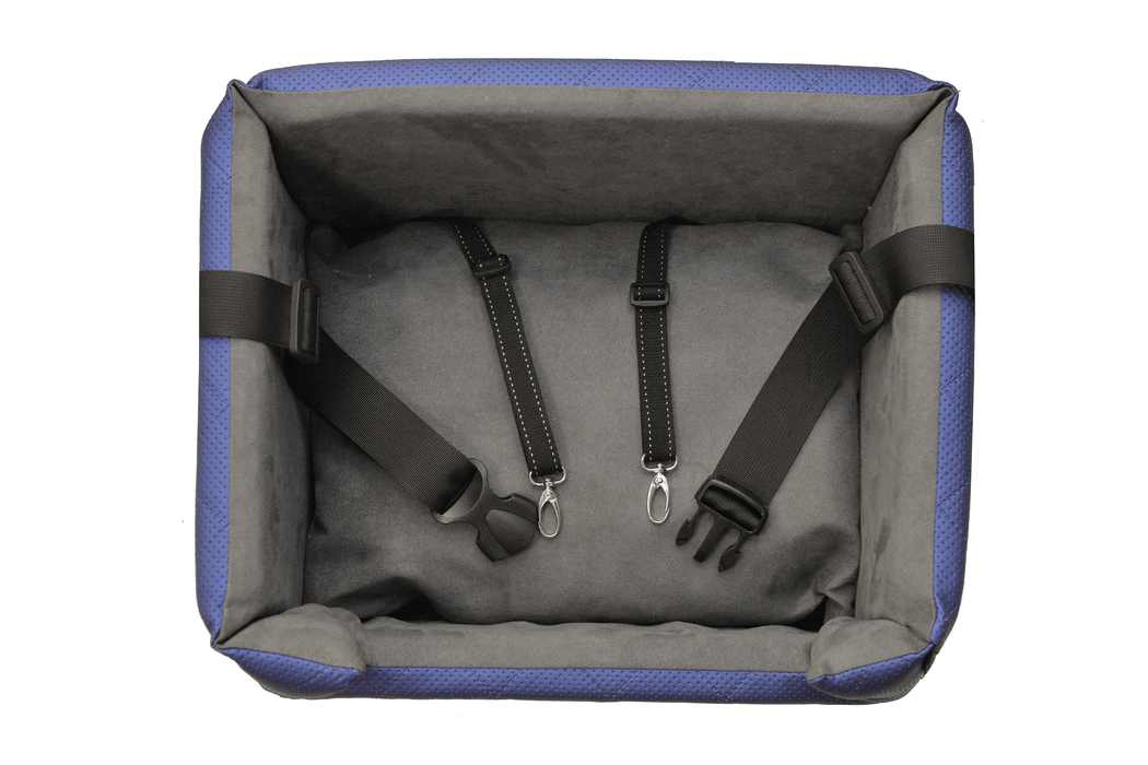 Metallic Blue - Autostoel voor honden