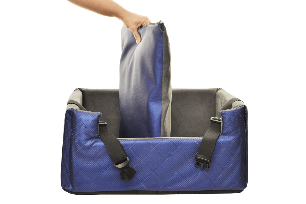 Metallic Blue - Autostoel voor honden