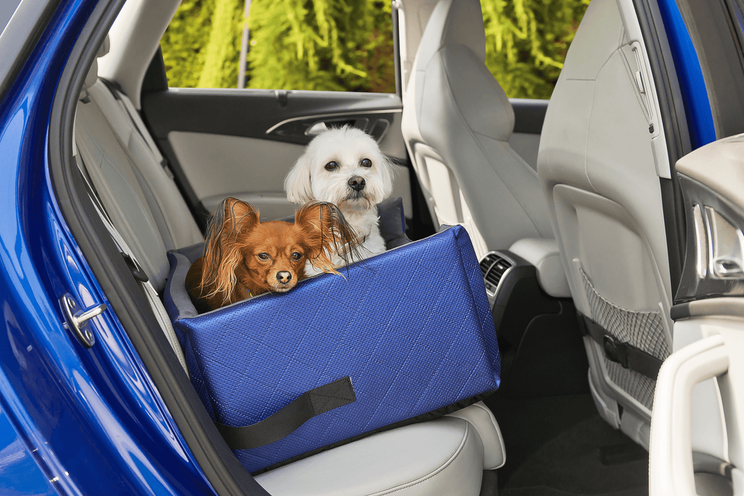 Metallic Blue - Autostoel voor honden