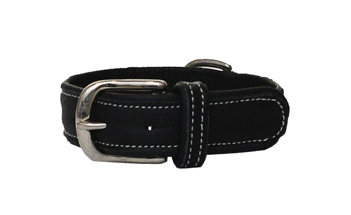 Lederen halsband Zirconia